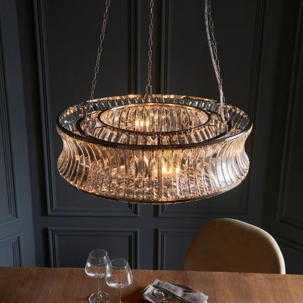 Endon 104528 - Luster na lancu 6xE14/6W/230V sjajni krom
