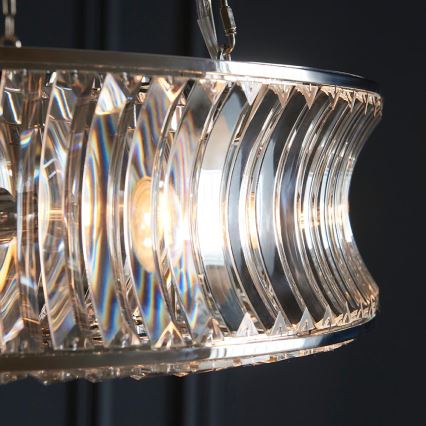 Endon 104528 - Luster na lancu 6xE14/6W/230V sjajni krom
