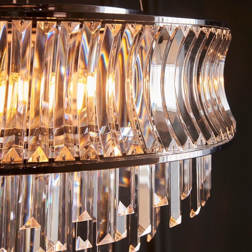 Endon 104530 - Luster na lancu 9xE14/6W/230V sjajni krom