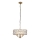 Endon 106243 - Luster na lancu CLIFTON 3xE14/6W/230V, Ø 38,5 cm, mesing/prozirno