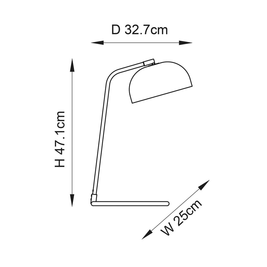 Endon 106336 - Stolna lampa BRAIR 1xE14/7W/230V crna