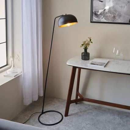 Endon 106337 - Podna svjetiljka BRAIR 1xE27/10W/230V crna