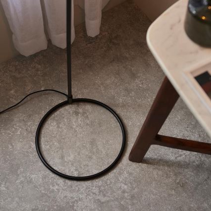 Endon 106337 - Podna svjetiljka BRAIR 1xE27/10W/230V crna