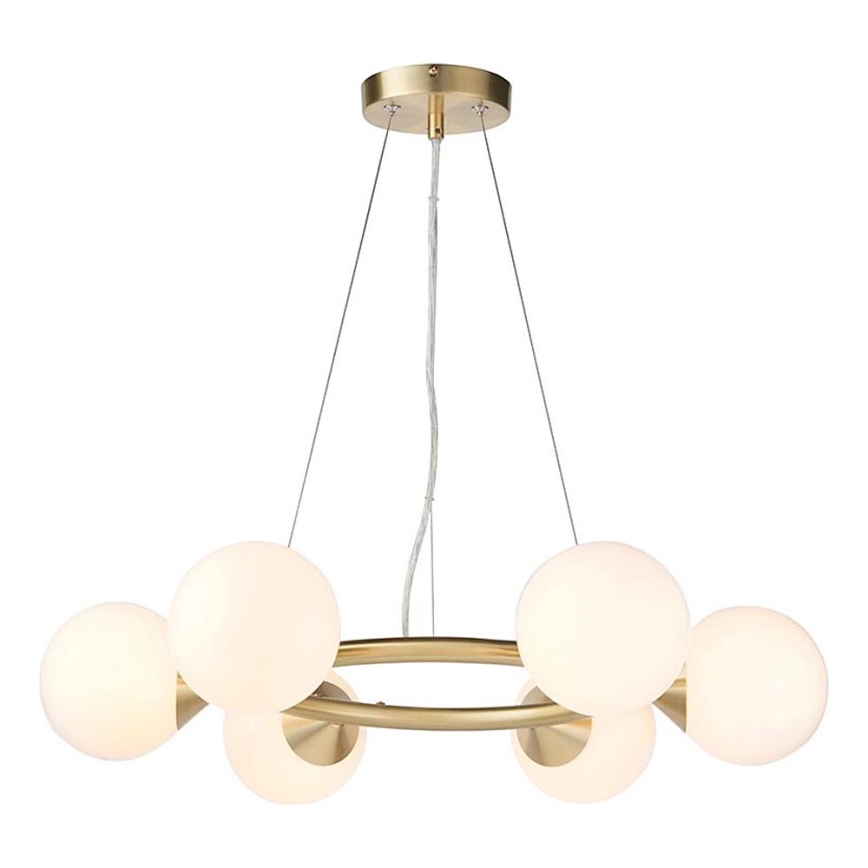 Endon 106390 - Luster na sajli OTIS 6xG9/3W/230V zlatna