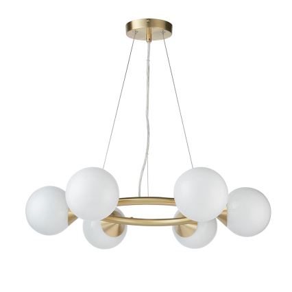 Endon 106390 - Luster na sajli OTIS 6xG9/3W/230V zlatna