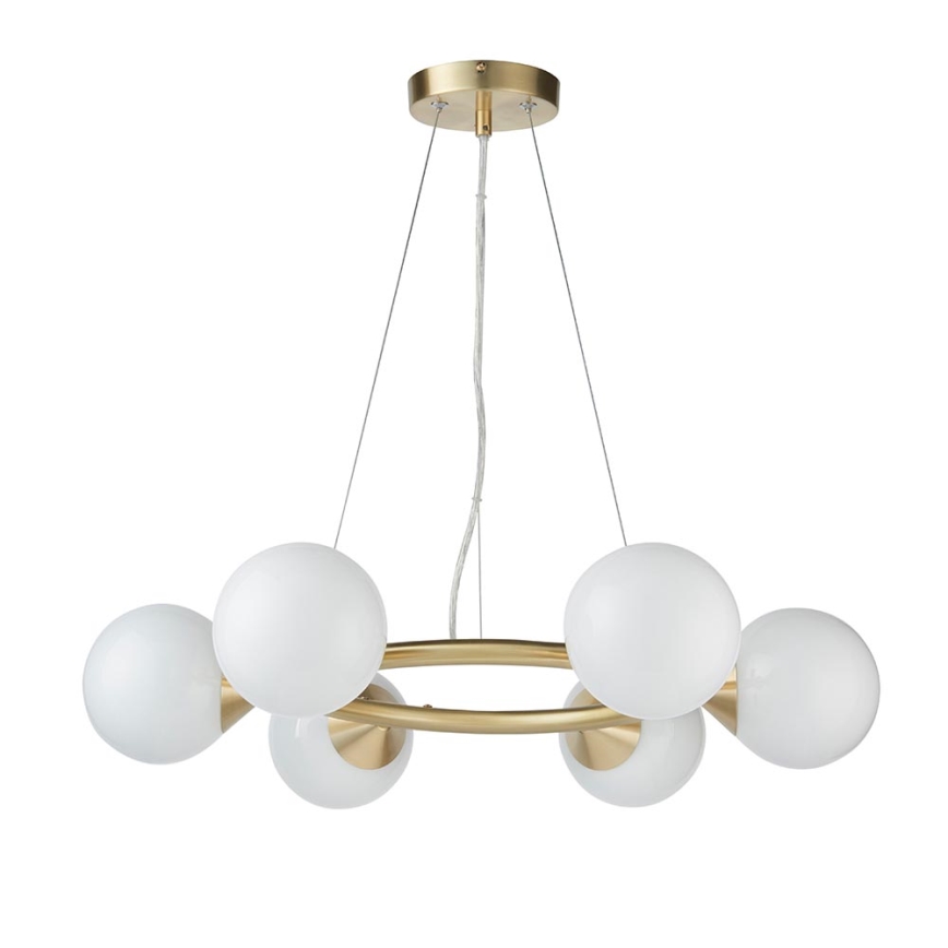 Endon 106390 - Luster na sajli OTIS 6xG9/3W/230V zlatna