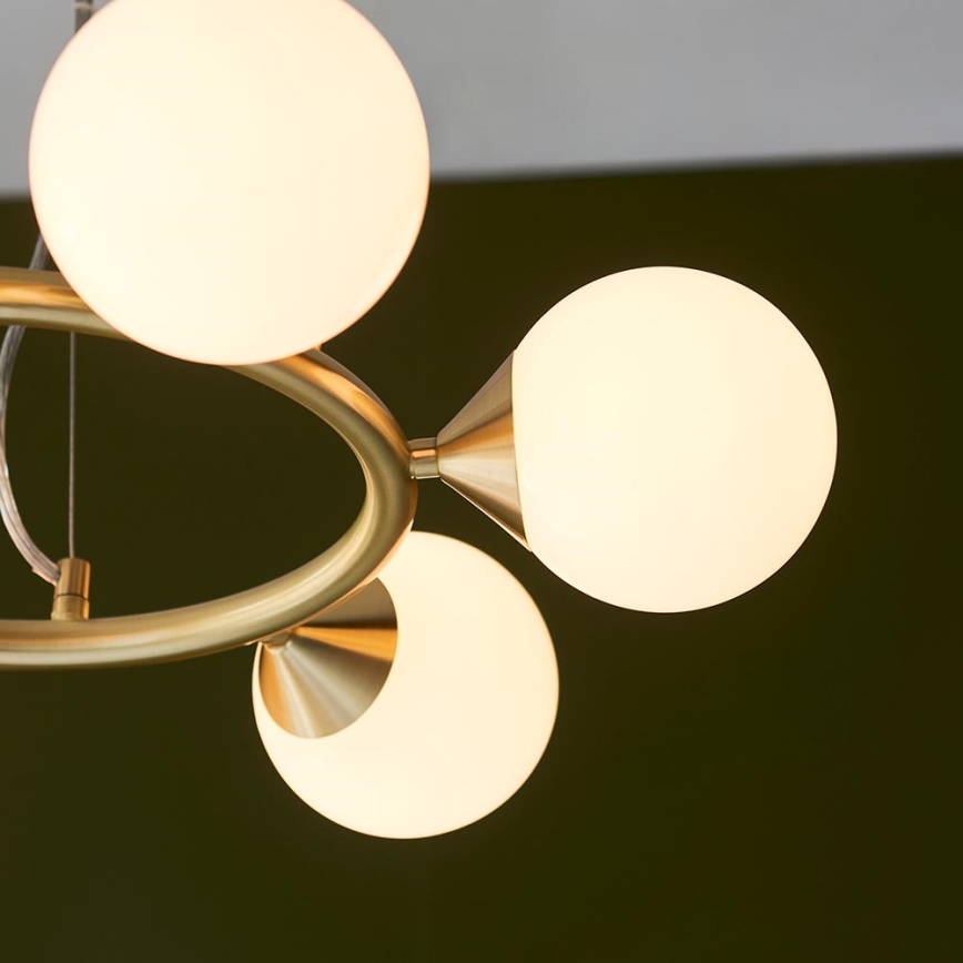 Endon 106390 - Luster na sajli OTIS 6xG9/3W/230V zlatna