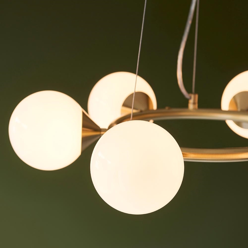 Endon 106390 - Luster na sajli OTIS 6xG9/3W/230V zlatna