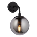 Endon 106664 - Zidna svjetiljka ONTARIO 1xE14/7W/230V crna/dimna