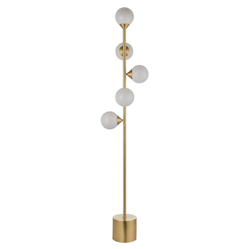 Endon 106756 - Podna lampa OTIS 5xG9/3W/230V zlatna