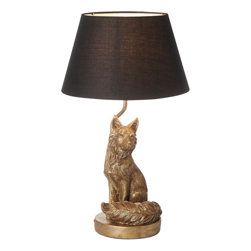 Endon 106796 - Stolna lampa FOX 1xE14/6W/230V crna/mesing