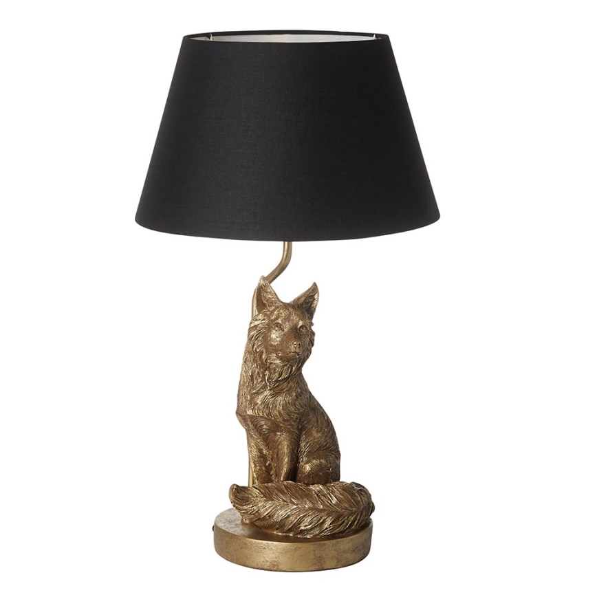 Endon 106796 - Stolna lampa FOX 1xE14/6W/230V crna/mesing