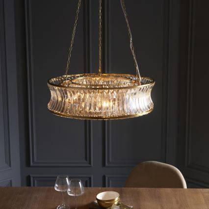 Endon 106811 - Luster na lancu 6xE14/6W/230V zlatni