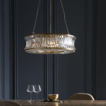 Endon 106811 - Luster na lancu 6xE14/6W/230V zlatni