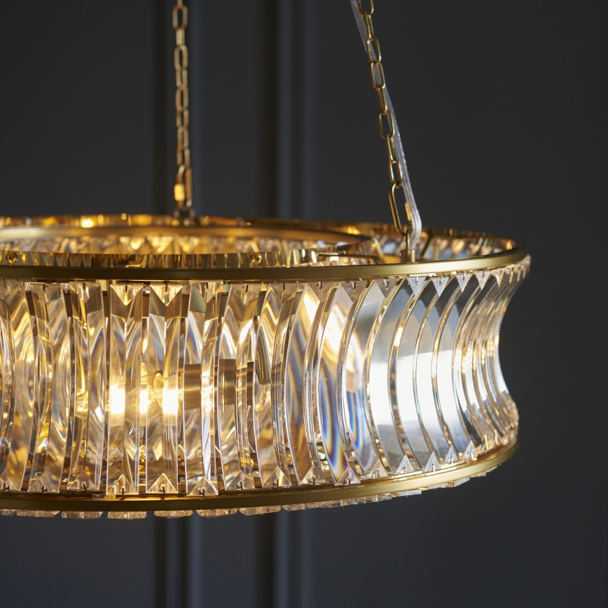 Endon 106811 - Luster na lancu 6xE14/6W/230V zlatni