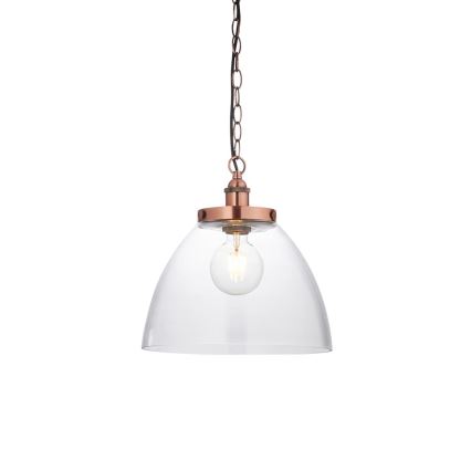 Endon 106895 - Bakreni luster na lancu HANSEN 1xE27/10W/230V