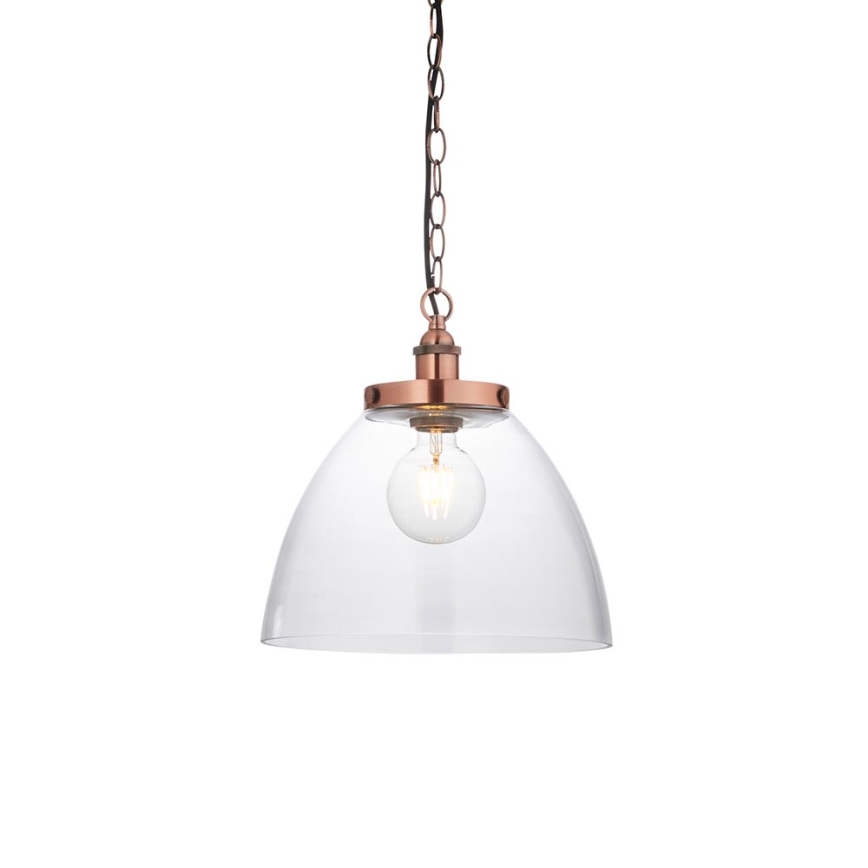 Endon 106895 - Bakreni luster na lancu HANSEN 1xE27/10W/230V