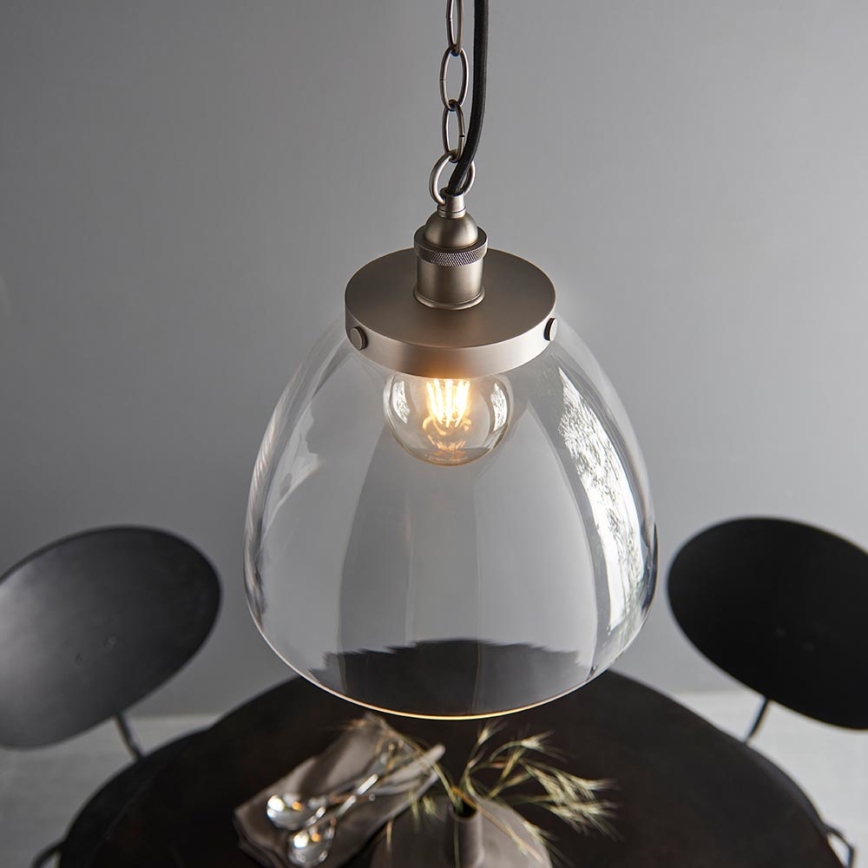 Endon 106896 - Luster na lancu HANSEN 1xE27/10W/230V matni krom