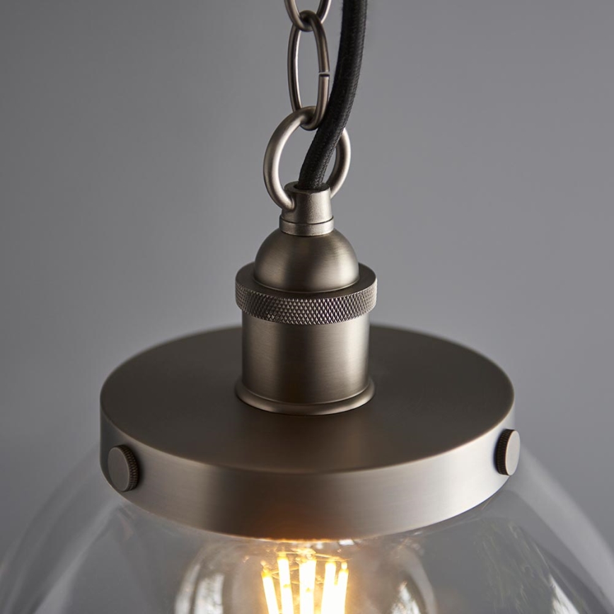 Endon 106896 - Luster na lancu HANSEN 1xE27/10W/230V matni krom