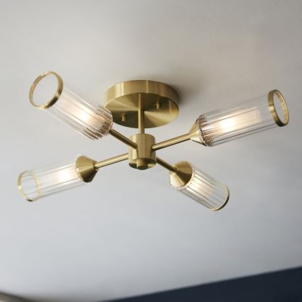 Endon 106946 - Nadgradni luster TOUR 4xG9/3W/230V mesing