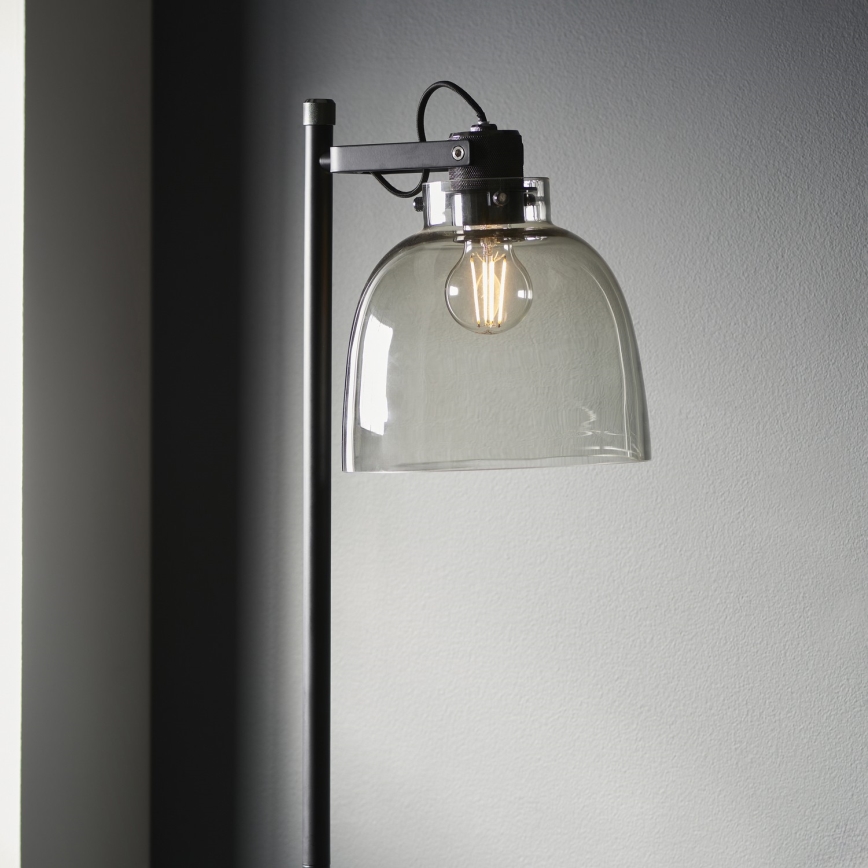 Endon 107013 - Podna lampa URBAN 1xE27/10W/230V crna/dimna