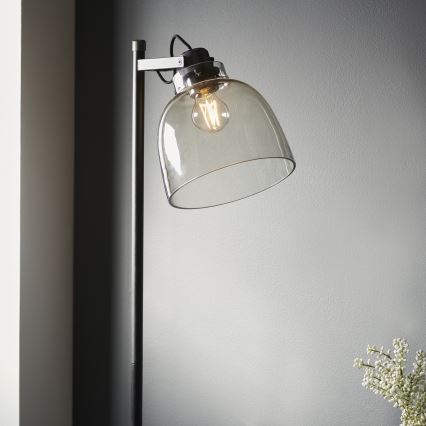 Endon 107013 - Podna lampa URBAN 1xE27/10W/230V crna/dimna