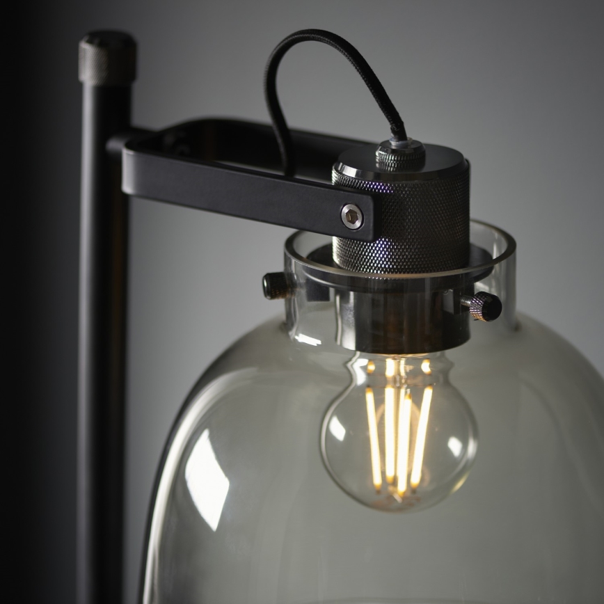 Endon 107013 - Podna lampa URBAN 1xE27/10W/230V crna/dimna