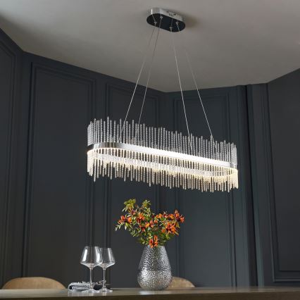 Endon 107109 - LED luster na sajli LED/47W/230V 3000K sjajni krom