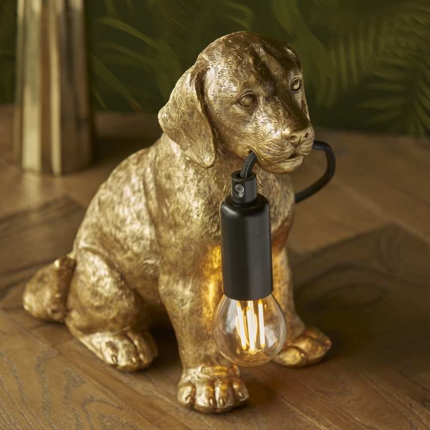 Endon 107364 - Stolna lampa PUPPY 1xE14/7W/230V zlatna