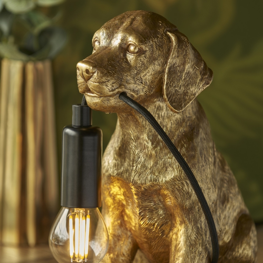 Endon 107364 - Stolna lampa PUPPY 1xE14/7W/230V zlatna
