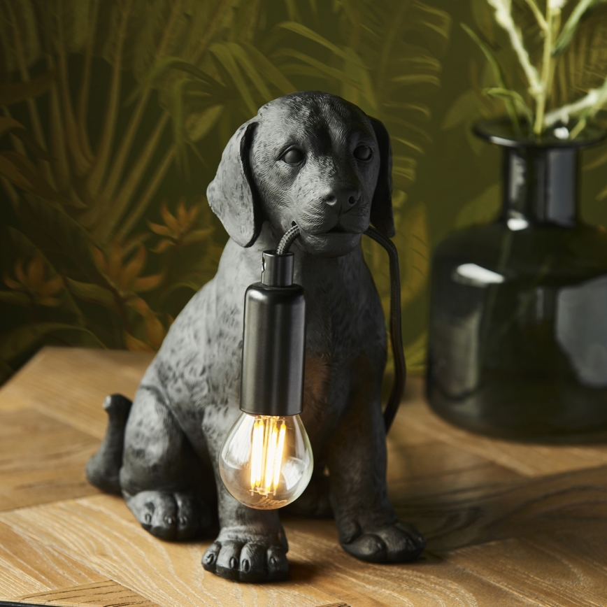 Endon 107365 - Stolna lampa PUPPY 1xE14/7W/230V crna