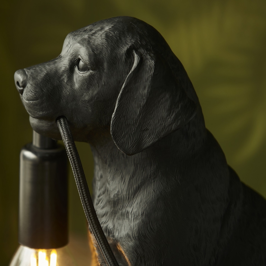 Endon 107365 - Stolna lampa PUPPY 1xE14/7W/230V crna