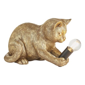 Endon 107389 - Stolna lampa KITTEN 1xE14/7W/230V zlatna