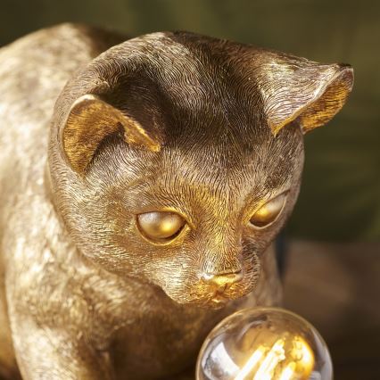 Endon 107389 - Stolna lampa KITTEN 1xE14/7W/230V zlatna