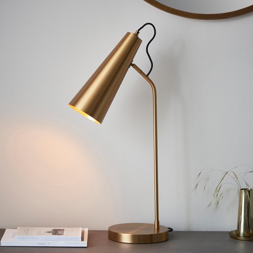 Endon 107527 - Stolna lampa KARNA 1xE27/10W/230V mesing