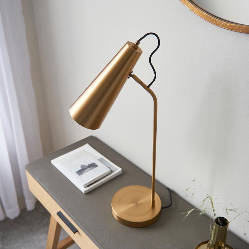 Endon 107527 - Stolna lampa KARNA 1xE27/10W/230V mesing