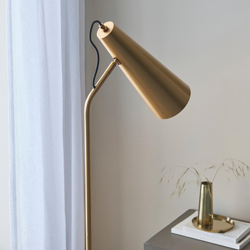 Endon 107528 - Podna lampa KARNA 1xE27/10W/230V mesing