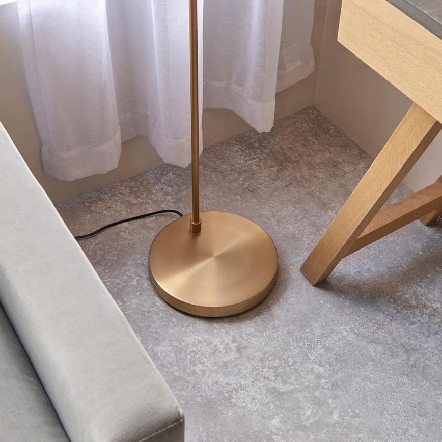 Endon 107528 - Podna lampa KARNA 1xE27/10W/230V mesing