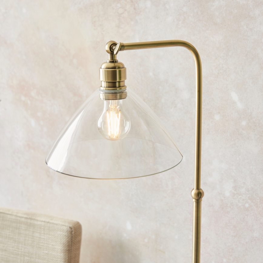 Endon 107609 - Stojeća lampa 1xE27/10W/230V mesing