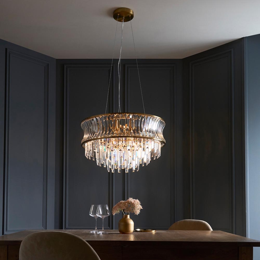 Endon 107785 - Luster na sajli 9xE14/6W/230V mesing
