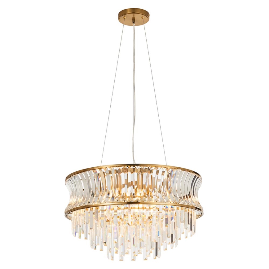 Endon 107785 - Viseći luster na sajli 9xE14/6W/230V zlatna