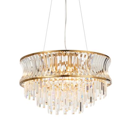 Endon 107785 - Viseći luster na sajli 9xE14/6W/230V zlatna