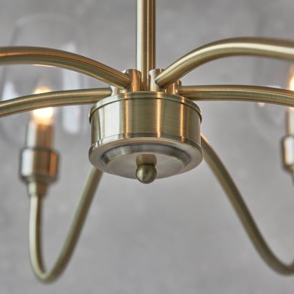 Endon 107791 - Luster na lancu 6xE14/6W/230V mesing