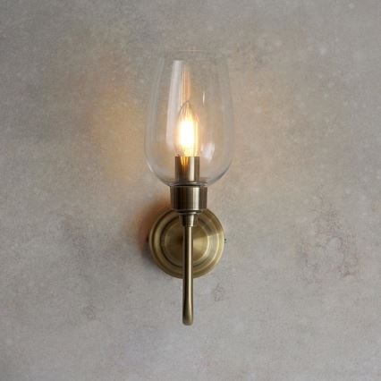 Endon 107792 - Zidna svjetiljka STOURTON 1xE14/6W/230V mesing