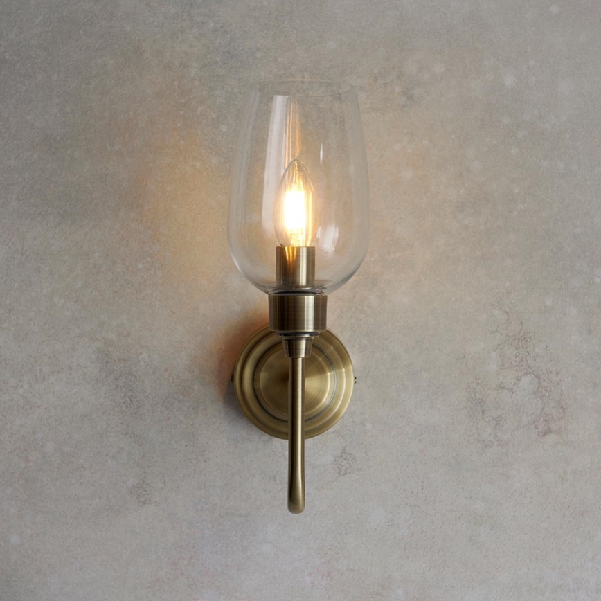 Endon 107792 - Zidna svjetiljka STOURTON 1xE14/6W/230V mesing