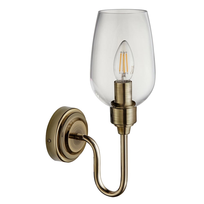 Endon 107792 - Zidna svjetiljka STOURTON 1xE14/6W/230V mesing