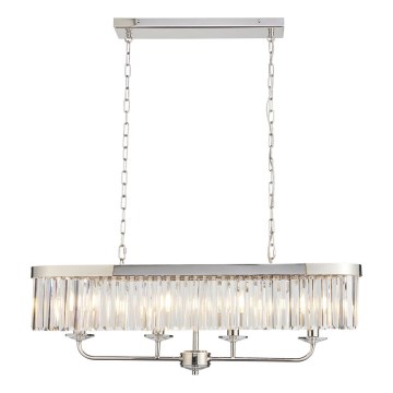 Endon 109058 - Luster na lancu 4xE14/6W/230V sjajni krom