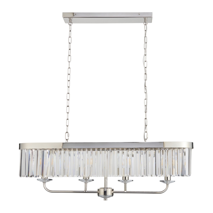 Endon 109058 - Luster na lancu 4xE14/6W/230V sjajni krom