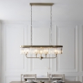 Endon 110539 - Luster na lancu CHESTERFIELD 4xE14/6W/230V mesing