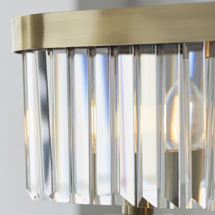 Endon 110539 - Luster na lancu CHESTERFIELD 4xE14/6W/230V mesing
